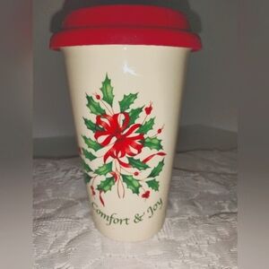 Lenox America by design. Christmas coffee/tea cup/mug collectable.Comfort joy